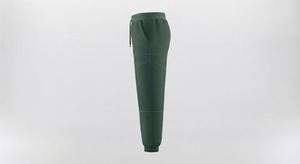 Pantalones Cargo para Hombre, Tejidos, Transpirables, de Cintura Media, con Cordón, Casuales, Color Verde Sólido, Estilo Jogger - Product Image 2