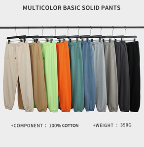 Custom Men's Streetwear Cotton <b>Track</b> <b>Pants</b> Flare Sweatpants with Loose <b>Straight</b> <b>Leg</b> & Drawstring Casual Wide <b>Leg</b> Design. - Product Image 5