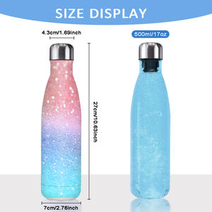 Botella de Agua Deportiva Personalizada Premium Reutilizable con Aislamiento al Vacío de Acero Inoxidable de 17 oz con Impresión Digital - Product Image 3