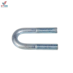 Ancre en U M16 zinguée pour la construction industrielle, pour connexion structurelle - Product Image 1