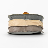 Bolso bandolera cruzado de cuero de vaca Vintage informal para mujer, gran capacidad, cremallera, patrón especial de moda para Otoño Invierno