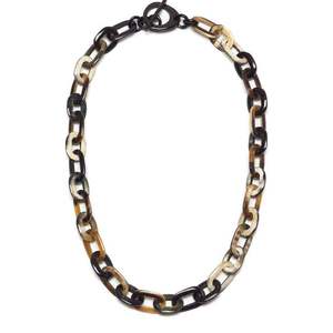 Collier Statement en Corne Naturelle Fait Main pour Femme - Bijou de Mode de Luxe à Chaîne Épaisse pour la Vente en Gros - Collier Tribal - Product Image 4