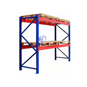 Estante de acero para palés, sistema de estantería de palés de almacén de alta resistencia con cubierta de malla de alambre para sistema de estantería de almacén de almacenamiento industrial - Product Image 2