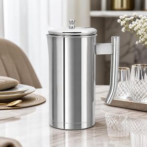 Durable Stainless Steel <b>Jug</b> for Hot and Cold Beverages – Food Grade Drinkware Ergonomic Design for Modern Design Table Decor - Product Image 2