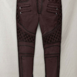 Vente en gros Saleh Enterprises Pantalons en cuir véritable pour hommes, cuir de vache véritable, coupe slim, pantalons de motard, streetwear de luxe sur mesure, respectueux de l'environnement - Product Image 1