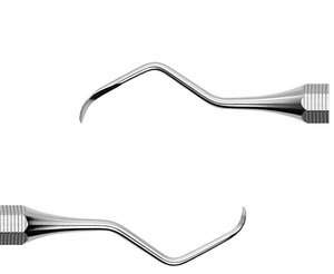 Raspador de sarro posterior M23 DE de doble punta, instrumento dental para molares y premolares, eliminación de sarro, punta de acero inoxidable quirúrgico - Product Image 2