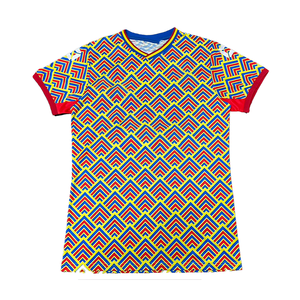 Camiseta de Manga Corta con Cuello Redondo y Estampado Geométrico Verde para Hombre, Corte Regular, Tejido de Punto, 100% Poliéster, Transpirable, Estilo Casual - Product Image 6