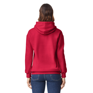 Sweat à capuche rouge pour femme en mélange de coton doux, molletonné, coupe-vent, respirant, à manches longues, style streetwear décontracté, coupe régulière, chaud - Product Image 2