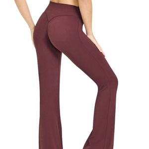 Pantalon de yoga évasé taille haute pour femme, leggings de sport, vêtements de fitness, fournisseur OEM ODM d'activewear - Product Image 1