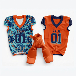Nouvel ensemble maillot et short de football américain camouflage pour homme 2026 – Grande taille, respirant, 100 % polyester - Product Image 2