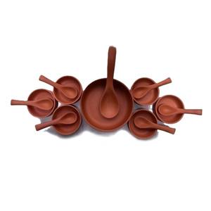Handcrafted Eco-Friendly Biodegradable Heat Resistant Terracotta Camping Soup <b>Bowl</b> <b>Set</b> - Product Image 3
