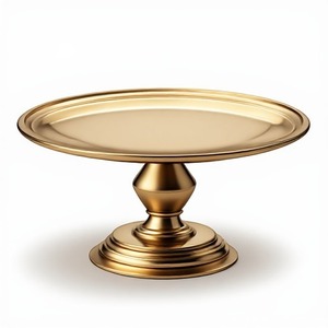 Base para Pastel de Latón de Diseño con Acabado Dorado Intenso para Centros de Mesa de Boda, Celebraciones Festivas y Servicio de Postres Premium - Product Image 6