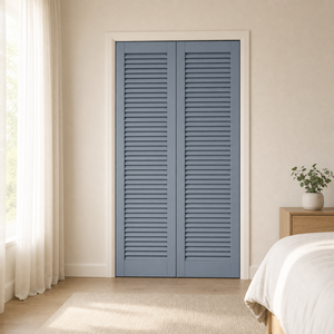 Puerta de Madera Maciza con Rejillas, Acabado Tradicional, Panel Exterior, Panel de Ventana de Madera Maciza - Product Image 3