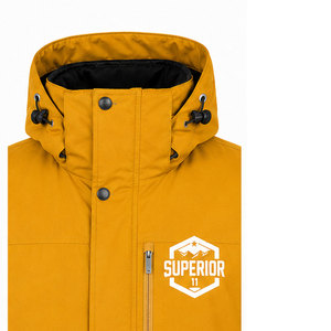 Parka pour homme avec logo personnalisé, extérieur résistant à l'eau, isolation thermique épaisse et poignets élastiques - Product Image 3