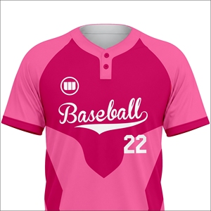 Wida Sports Men's Summer Custom Sublimated Baseball Jersey Printed Letter Design Breathable Quick Dry Fabric Team Uniform OEM - Product Image 4