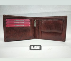 <b>Men</b> Genuine Leather <b>RFID</b> Blocking Card Holder Coin Purses <b>Wallet</b> Custom Logo Available Cheap Low MOQ Wholesale Rate Free Sample - Product Image 6