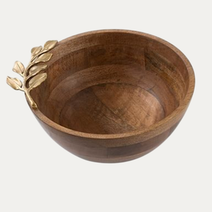 Tazón de madera hecho a mano, diseño minimalista para servir alimentos, artesanía de madera sin recubrimiento, regalo para ocasiones especiales, directo de fábrica india. - Product Image 5