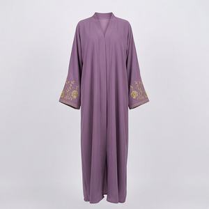 Fabricantes de Ropa Abaya, Vestido Musulmán Personalizado para Mujer, Abaya Kaftan Personalizada, Color Personalizado, Abaya con Bordado Dorado, Nueva - Product Image 1