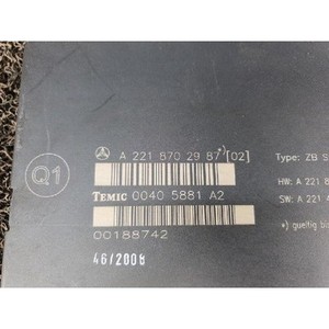 โมดูลควบคุมรถยนต์ S-class ปี 2005-2009 มือสอง ของแท้ รหัส A2218702987 - Product Image 2
