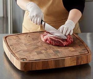 Planche à découper en bois artisanale pour la collection d'outils de cuisine artisanaux, avec une beauté naturelle des graines du bois - Product Image 4