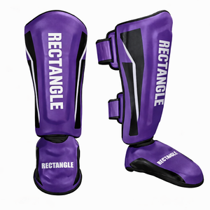 Protector de Espinilleras Ajustable y Personalizado para Boxeo, Equipo de Protección para Artes Marciales, Protector de Espinilleras Ligero para Entrenamiento de Boxeo - Product Image 1