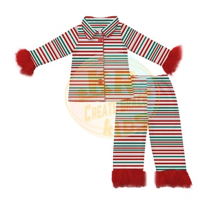 <strong>Christmas</strong> <strong>Baby</strong> Sui Cartoon Pajama Set Kids <strong>Outfits</strong> for Girls <strong>Cute</strong> Autumn Winter Girls Clothing Red <strong>Christmas</strong> Print Pajama Set - Product Image 6