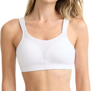 Soutien-gorge de sport haute performance pour femme avec fermeture éclair frontale, bonnets moulés, maille respirante, bretelles larges, grandes tailles, pour la course et la gym - Product Image 3