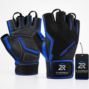 Guantes de Gimnasio Transpirables Antideslizantes con Almohadilla de Gel, para Fisicoculturismo y Levantamiento de Pesas, Unisex, Acrílico/Algodón Elástico, Medios Dedos, Protección UV - Product Image 2