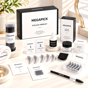 Kit de rehaussement de cils coréen de haute qualité, colle non toxique, ensemble professionnel de recourbement de cils 2-en-1, teinture et rehaussement DIY à domicile, marque privée - Product Image 6