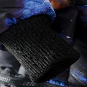 Veste matelassée à bulles épaisse personnalisée en gros pour hommes, col montant, coupe-vent, rembourrage chaud, vêtements d'extérieur d'hiver, tissu - Product Image 4