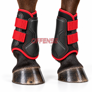 Botas de cepillado para caballos fiables con cierres de gancho seguros, acolchado suave y construcción duradera para caballos activos durante el entrenamiento. - Product Image 5