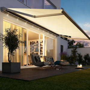 กันสาดหน้าต่างแบบพับเก็บได้สำหรับใช้งานเชิงพาณิชย์ พร้อมม่านบังแดดอะคริลิกและหลังคาคลุมกันฝน สำหรับสวนกลางแจ้งและระเบียงหน้าบ้าน - Product Image 2