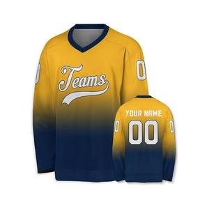 Camiseta de Hockey sobre Hielo Personalizada con Nombre y Número, Transpirable, de Secado Rápido, 100% Poliéster, para Hombre y Mujer, Venta Caliente - Product Image 6