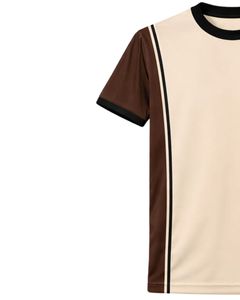 Ensemble T-shirt et short de sport beige marron pour homme, respirant, séchage rapide, tenue de sport, course à pied, entraînement, fitness, vêtements de sport - Product Image 6