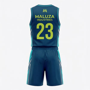 Conjunto de Uniforme de Baloncesto Premium para Equipo, Jersey y Pantalones Cortos Transpirables para Entrenamiento, MALUZA INDUSTRIES, Ropa Deportiva de Élite - Product Image 3