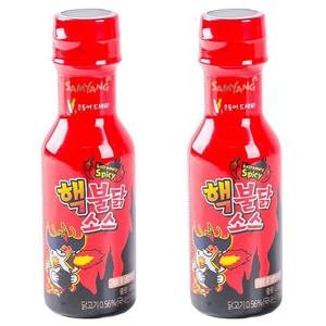 Salsa Samyang Buldak Picante Intenso 2x Spicy al por Mayor, Conveniente, Picante, con Pollo, Mango y Tomate, Certificación Kosher y Halal, en Botella - Product Image 2