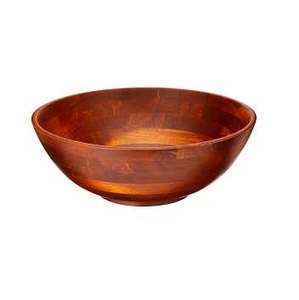 Juego de tazones para ensalada de madera natural, ecológicos, hechos a mano, para sopa, fruta, con cuchara, para restaurante, tazón de madera - Product Image 2