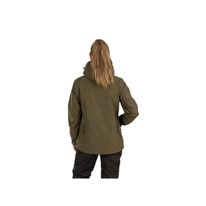 <b>Customised</b> Women's Hooded Windproof Winter Jacket Solid Color Full Length Zipper Fly Casual Outdoor Wear Midweight Polyester - Product Image 2