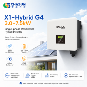 Inverter Solare Ibrido Monofase SolaX X1-Hybrid G4 3-7.5kW <span class=keywords><strong>2</strong></span> MPPT 16A 97% Efficienza 200% Sovraccarico 150% EPS IP65 per Casa - Product Image 1