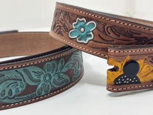 Sangle en cuir vierge pleine fleur de vachette tannée végétale pour outillage et gravure personnalisée, matériel de bricolage pour la fabrication de ceintures en cuir, vente en gros - Product Image 3