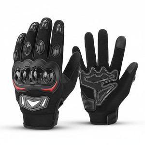 Breathable Fabric Men Motorbike Racing <b>Gloves</b> Factory Manufacture 100% Leather Made Riding <b>Gloves</b> - Product Image 1