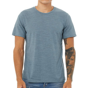 T-shirts pour hommes en coton bleu marine à col rond et manches courtes pour l'été - Product Image 6