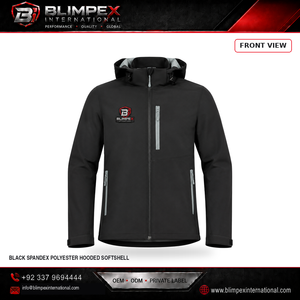 Veste Softshell Imperméable à Capuche pour Homme de Haute Qualité, Fermeture Éclair, Style Sportif, Vêtement d'Hiver OEM - Product Image 2
