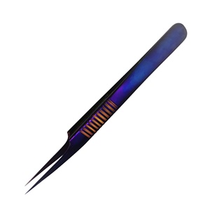 Pinces à cils professionnelles antistatiques Royal Tweezers, couleur personnalisée, en acier inoxydable - Product Image 2
