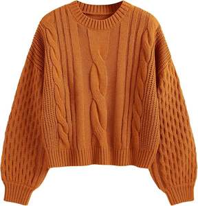 Suéter de Invierno para Mujer, Tejido Suave Premium, 100% Algodón, Transpirable, Antiarrugas, Elegante, Corte Holgado y Duradero - Product Image 6