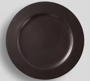 Assiette de présentation décorative en fer, élégant accent de table pour la mise en scène de tables de mariage - Product Image 1