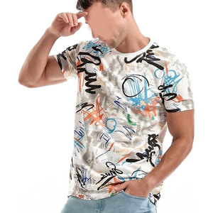 Camiseta de Manga Corta con Estampado Gráfico Hipster Hip Hop para Hombre, Ropa Urbana, Moda Casual de Verano, Cuello Redondo de Algodón, Estilo Rap Moderno - Product Image 4