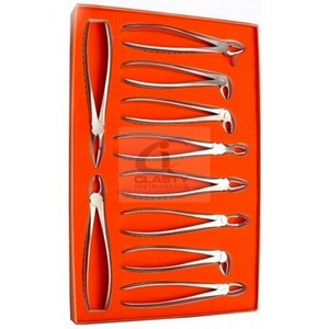 Ensemble de forceps d'extraction dentaire, 10 pièces, instruments chirurgicaux en acier inoxydable, certifiés CE, ISO13485 Classe I, outil manuel - Product Image 4