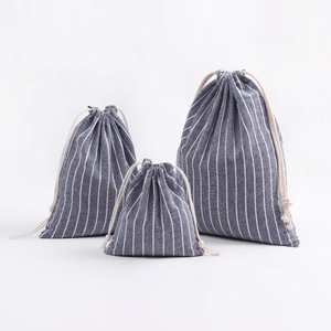 Child Cotton Promotional <b>Drawstring</b> Dustproof <b>Bags</b> with Printed Designs custom logo and custom desighn - Product Image 3