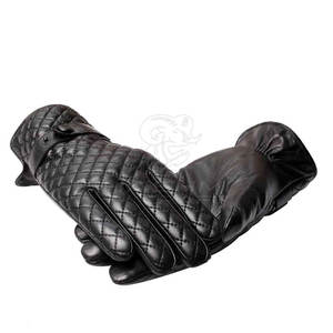 Guantes de cuero genuino de moda, diseño duradero, cálidos y flexibles, para uso informal de negocios, viajes y temporada fría - Product Image 4